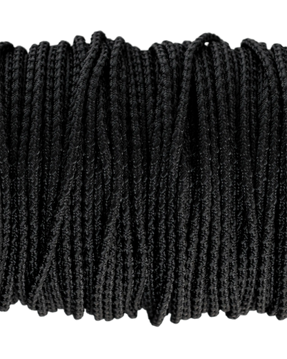 Positive locking cord, 3.2 mm i färgen Svart